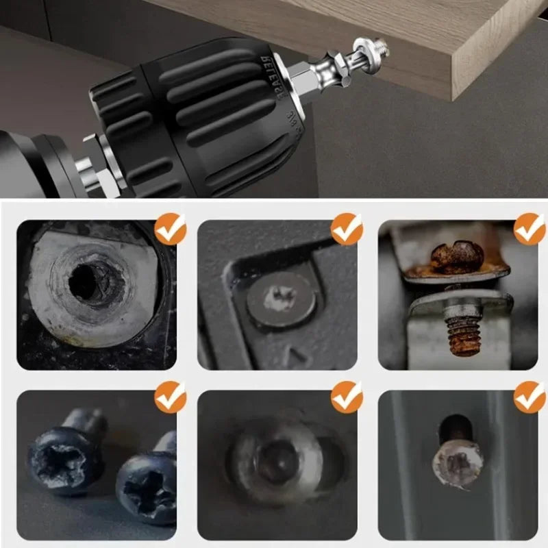 Screw Extractor Drill Bit Set Bolt Remover Tool 4/6pcs