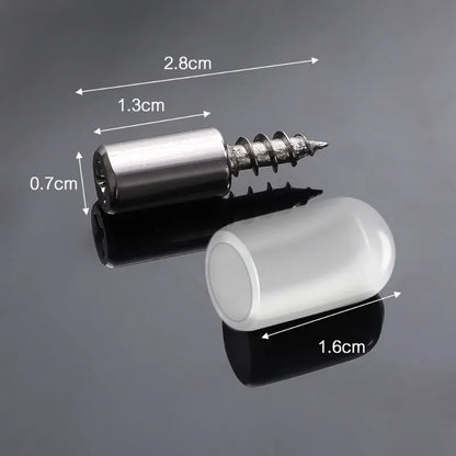 Cross Self-Tapping Screws with Nonslip Rubber Support — Cabinet Board Laminate Glass Partition Shelf Nails 8–100pcs