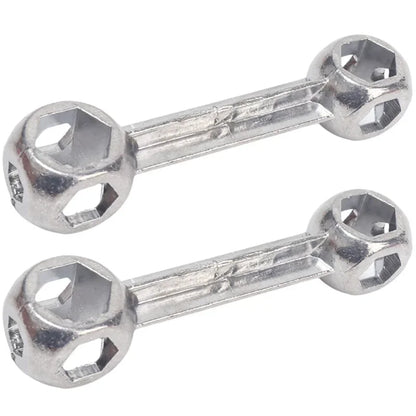 Metal Hexagonal Wrench 6~15mm Car Bicycle Hexagonal Screw Installation Disassembly Tool Multi Purpose Sleeve Bone Shaped Wrench