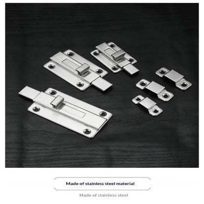 New Self-Elastic Latch Security Bolt Latch Anti-theft Spring Latches Stainless Steel Cabinet Hinges Furniture Supplies Hardware