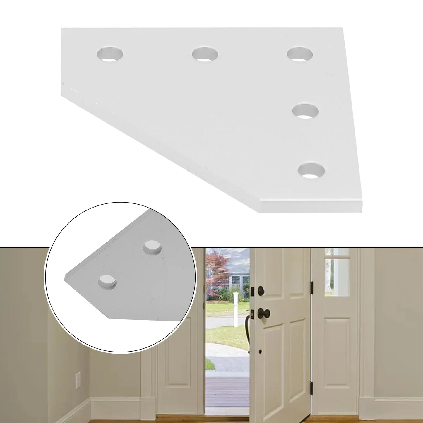 1 PCS  Plate Joint Board Plate Corner Angle Bracket For 2020 Aluminum Profile 5Hole 90 Degree Without Screws Home Hardware