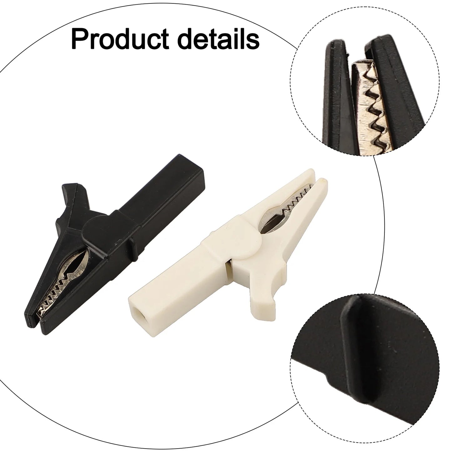 Electrical Jumpers Crocodile Clips Six Different Colors Strong Grip And Conductivity 14mm Maximum Opening 4mm Wiring Hole