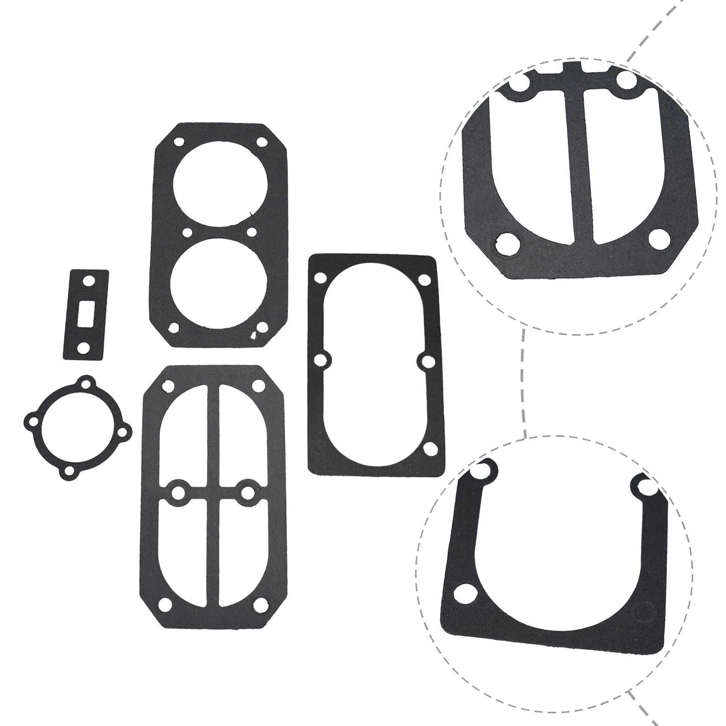 Air Compressor Valve Plate Gaskets &amp; Washers Repair Kit — Replacement Seal Set for Air Compressor Maintenance