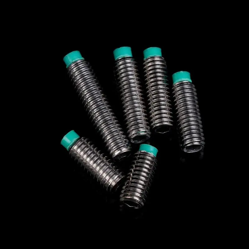 POM Head Stainless Steel M6 Buffer Screw 10PCS | Nylon Tip Wire Setting Machine Rice Screw