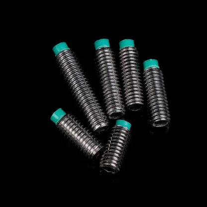 POM Head Stainless Steel M6 Buffer Screw 10PCS | Nylon Tip Wire Setting Machine Rice Screw