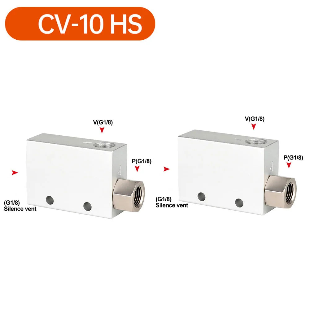 Vacuum Generator Pneumatic Control Valve CV1025 Air Exhaust Ejector Aluminum Alloy Resistant with Threaded Ends