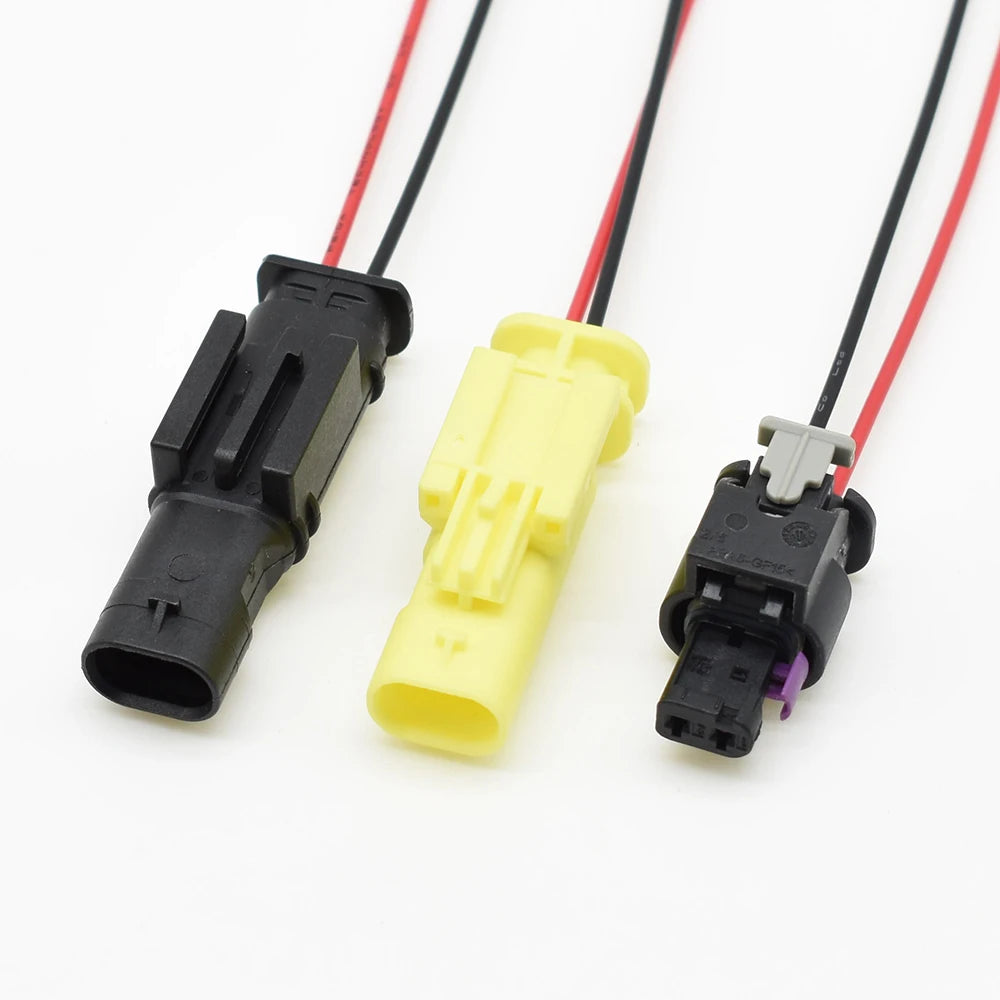 2 Pin Male and Female Urea Sensor Fuel Nozzle Plug Connector for Volkswagen Audi Compatible with 1-1703498-1 1-1924067-4