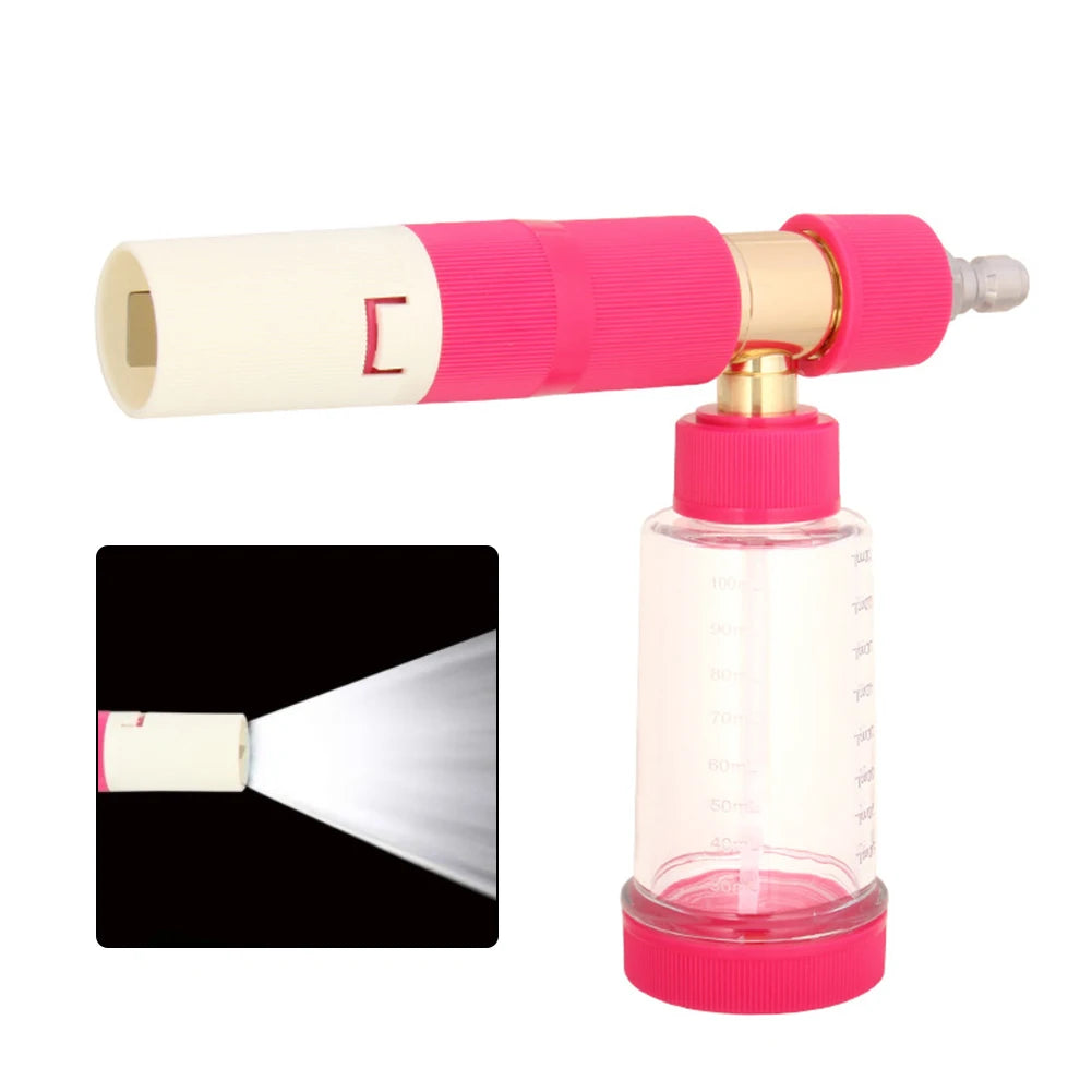 Snow Foam Cannon Pot with 1/4” Quick Connector — Adjustable Nozzle for Pressure Washer Car Pre-Wash