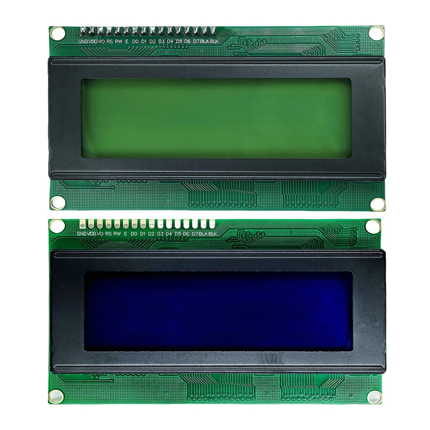 LCD2004A 20x4 Character I2C LCD Display Module HD44780 with Serial Interface Adapter Blue Green Screen for Arduino Projects