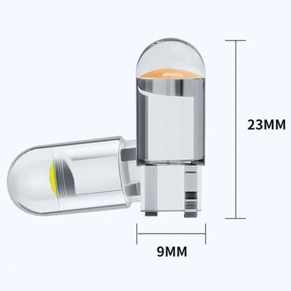 10/5pcs W5W Led T10 Car Light COB Glass 6000K White Auto Automobiles License Plate Lamp Dome Read DRL Bulb Style 12V Universal