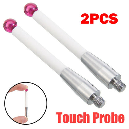 2Pcs Contact Probe For Renishaw A-5000-3709 CMM Probe Stylus 50mm Ceramic Stem - 6mm Ball 50mm CMM Touch Probe Stylus