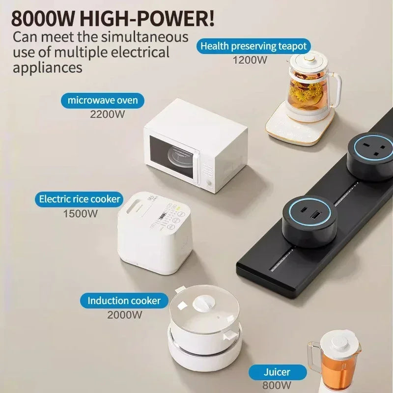 Track Socket Wall Power Rail Movable Sockets High-End Home Appliance P ...