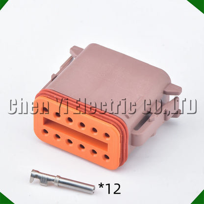 12 Pin Deutsch DT Waterproof Connector DT06-12SA DT04-12PA Plug