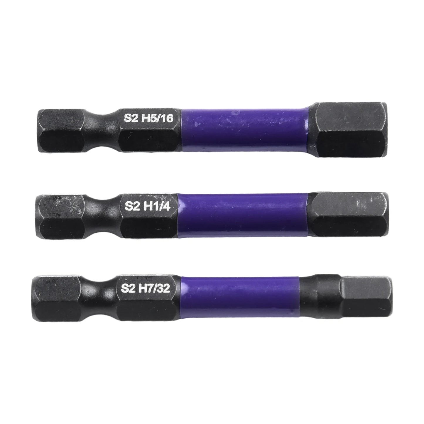 10Pcs Magnetic Hex Head Screwdriver Bit Set 1/4 Shank Screwdriver Bit Imperial 5/64 3/32 7/64  1/8 9/64 5/32 3/16 7/32 1/4 Power