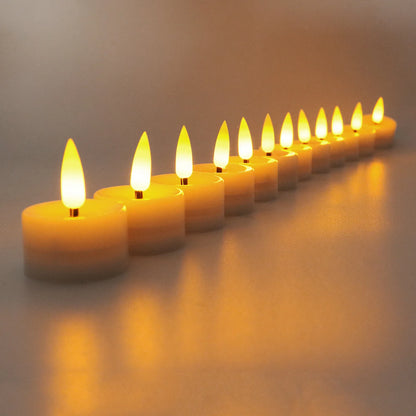 6/12/24/48PCS LED Candle Lights Battery Powered Flameless Flickering Tea Lights Tealight For Wedding Home Birthday Party Decor