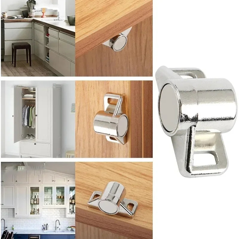 Wholesale Magnet Cabinet Door Catches Zinc Alloy Cupboard Wardrobe Drawer Thickened Door Stops Home Furniture Hardware Accessory