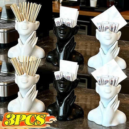 Vinyl Figure Storage Holders Creative Human Body Art Styling Office Organizers Multifunctional Makeup Brush Holder Decoration