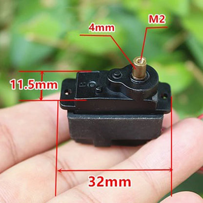 Metal Steering Gear 360 Degree for Climbing Car Servo Five-wire Without Drive Plate DC 3V-6V Micro Mini M10 Motor Gearbox 12g