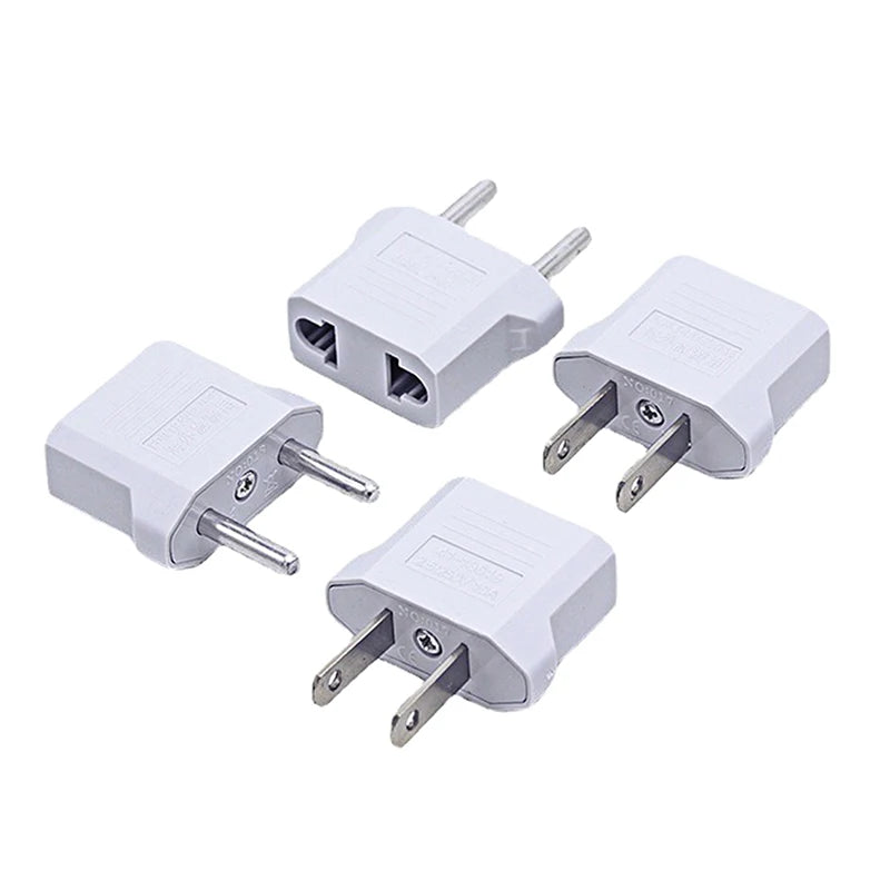 New 5/10Pcs Us To Eu Conversion Plug Eu To Us Us To Au Flat Plug To Dual Use
