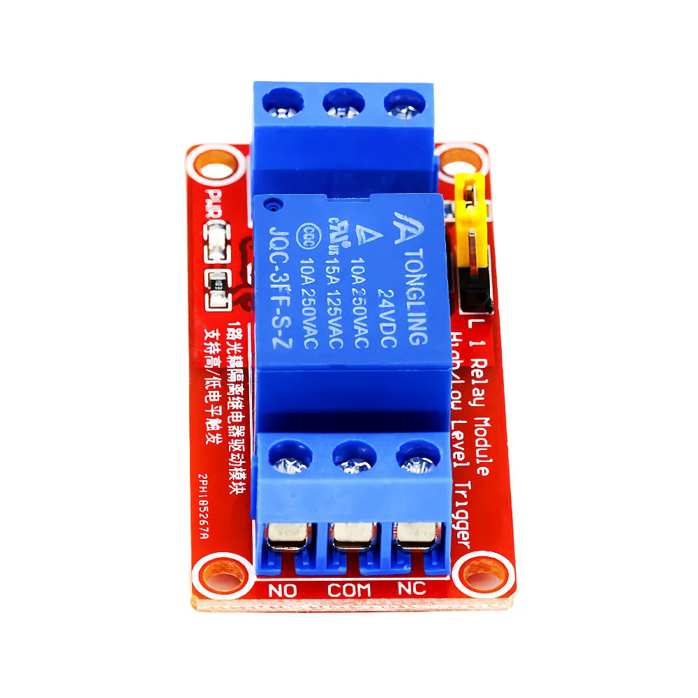 1-Channel Relay Module 5V/12V/24V with Optocoupler Isolation High/Low Level Trigger for Arduino