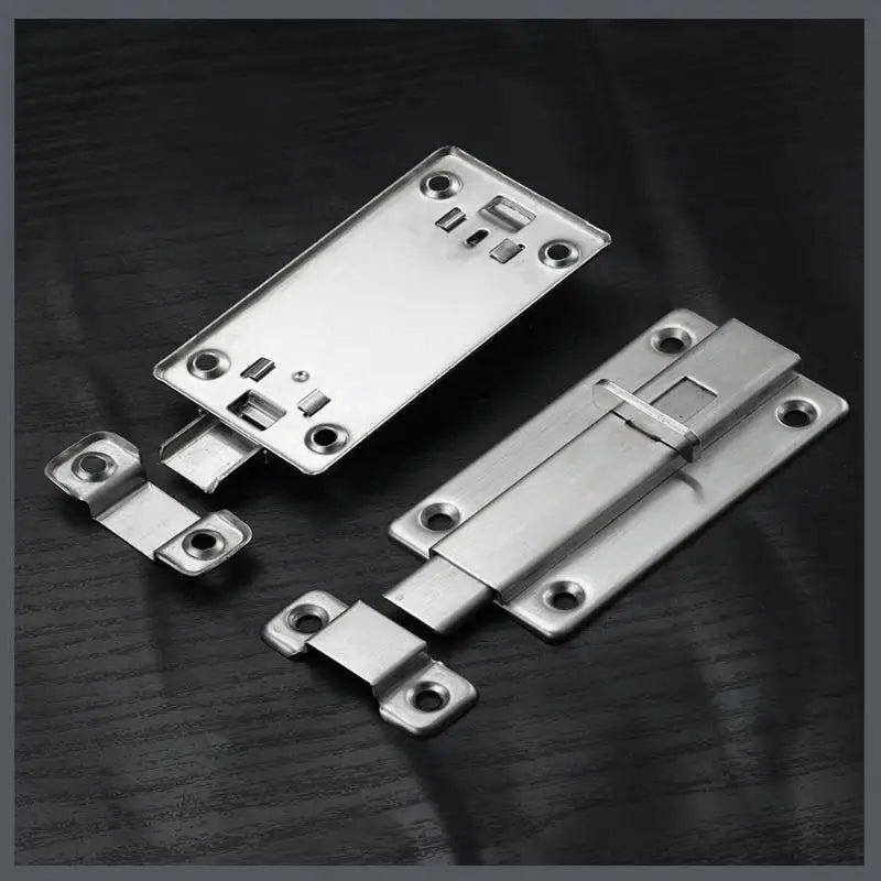 New Self-Elastic Latch Security Bolt Latch Anti-theft Spring Latches Stainless Steel Cabinet Hinges Furniture Supplies Hardware
