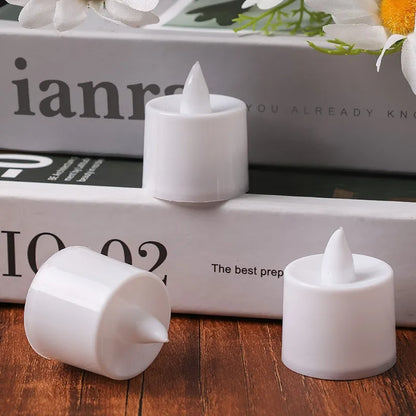 Flameless LED Tealight Candle Heart Shape 48/1PCS
