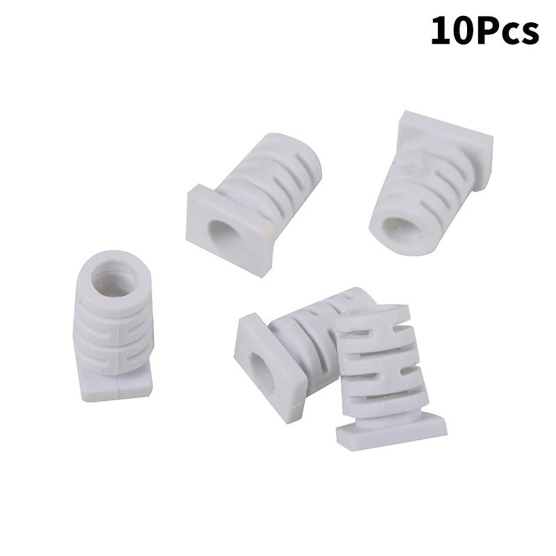 10pcs Rubber Strain Relief Cord Boot 5.0mm Cable Protector Sleeve