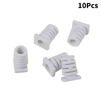 10pcs Rubber Strain Relief Cord Boot 5.0mm Cable Protector Sleeve