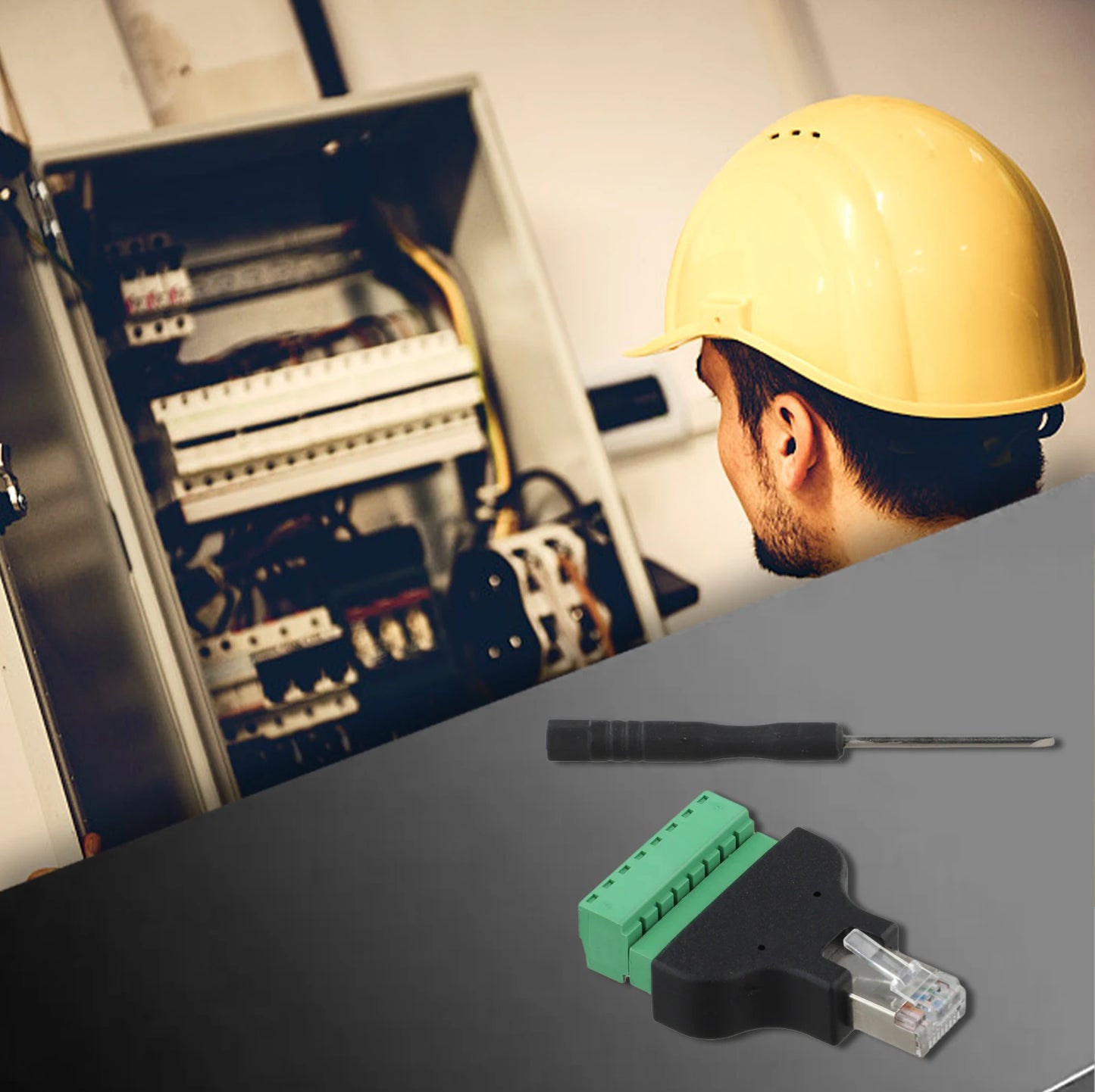 8-pin Adapter Terminal Block Connector Networking Setup Stable Signal Transmission User Convenience Transmission