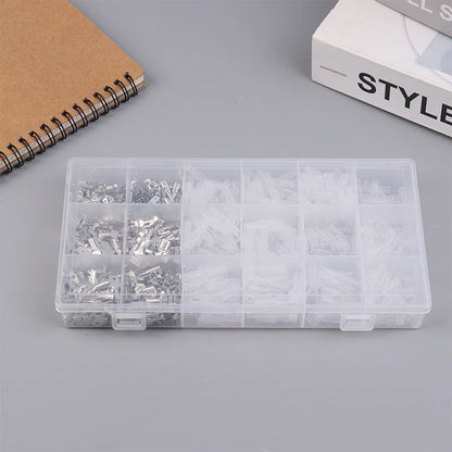 Gold Silver Docking Terminal Cable Bare Terminal with Spring Insert Sheath, Male and Female Pair Terminal Box