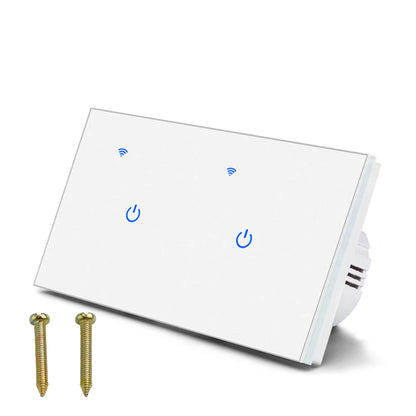 2 Way Touch Switch Voice Control Switch Energy-saving Lamp Compatible Hands-free Control For Tuya App Home Automation