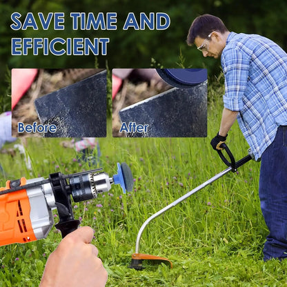 5/1PCS Electric Lawn Mower Knife Sharpening Stone Wind Power Sharpener Wear-resistant Grinding Head Whetstone Sander Garden Tool