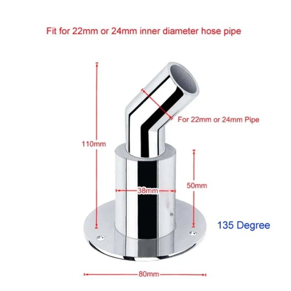 1pcs 316 Stainless Steel Marine Heater Vent Hole Hot Gas Exhaust Pipe For Webasto For Eberspacher PlanarDiesel Parking Heaters