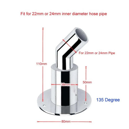 1pcs 316 Stainless Steel Marine Heater Vent Hole Hot Gas Exhaust Pipe For Webasto For Eberspacher PlanarDiesel Parking Heaters