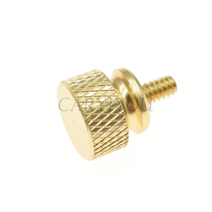 6#-32×6.5mm Aluminum Alloy Knurled Thumb Screw for PC Case & HDD — 5-Pack