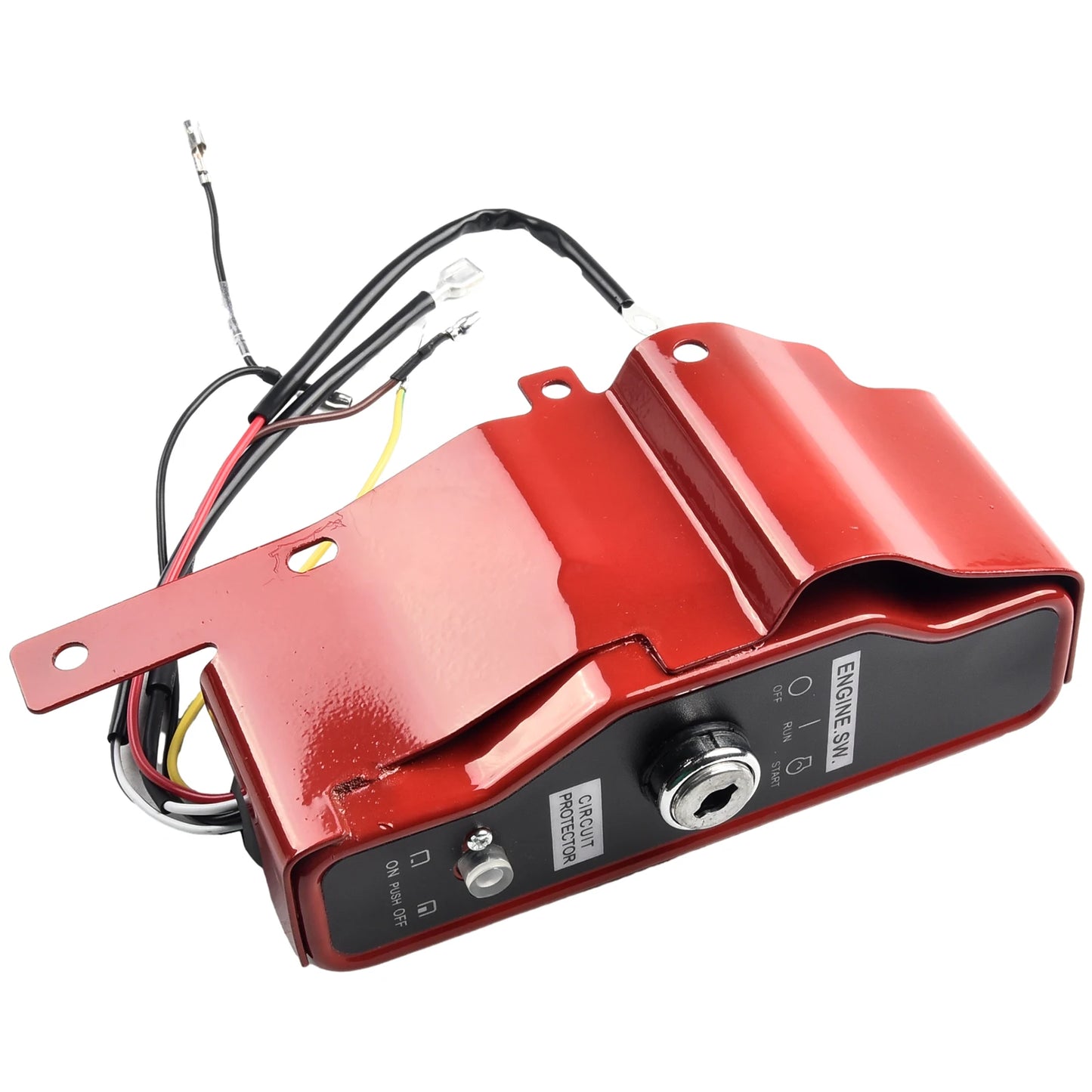 Engines Generator Pump Ignition Switch 168F/170F 188F/190F 20.5 X 7 Cm/8.07 \\\\\\\"x 2.76\\\\\\\" Iron Red+black Brand New