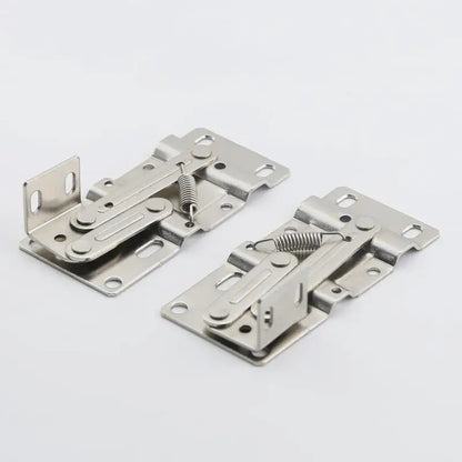 2pcs Self-Closing 45 Degree Pivot Hinge Kitchen Cabinet Tip-Out Trays Hinges For Sink Drawer Bathroom Organizers Shoe Cabinets