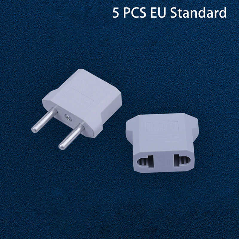 New 5/10Pcs Us To Eu Conversion Plug Eu To Us Us To Au Flat Plug To Dual Use