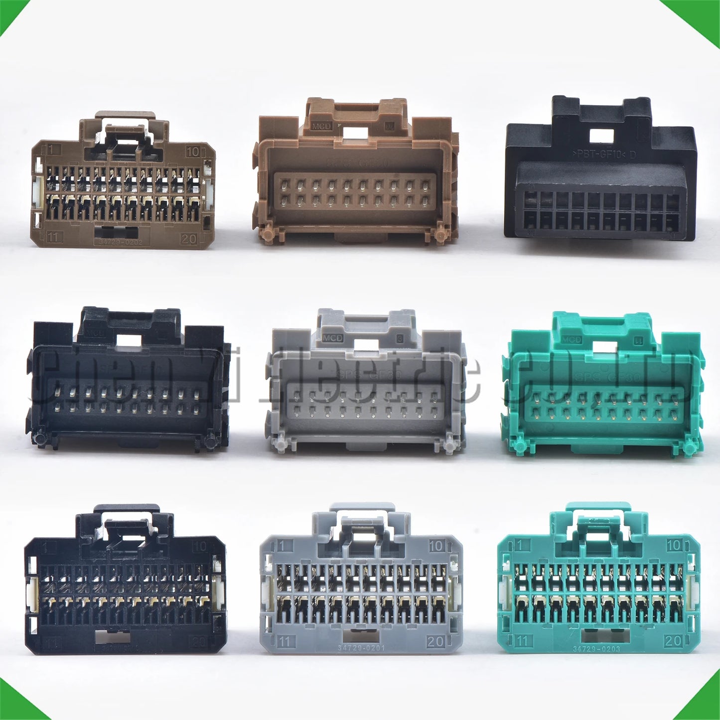 20 Pin Automotive Audio Amplifier Connector 34729-0200 34729-0201 34729-0202 34729-0203