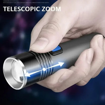 395nm UV Flashlight Blacklight Zoomable USB Rechargeable UV Light