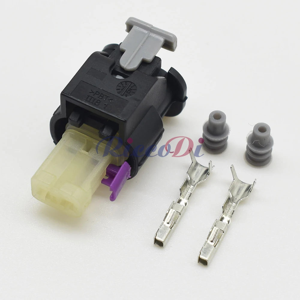 2 Pin 0.6mm Waterproof Connector 2-1718643-1 2112985 DJ7023WC-1.2 PA66 Male Female