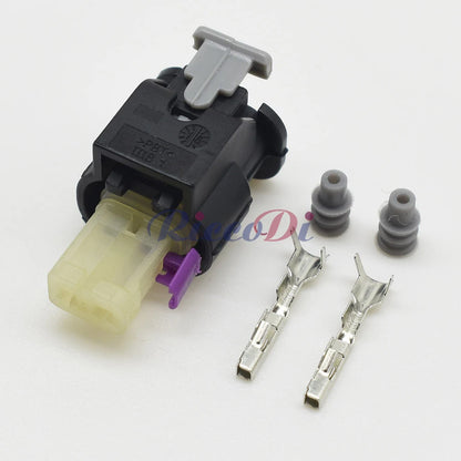 2 Pin 0.6mm Waterproof Connector 2-1718643-1 2112985 DJ7023WC-1.2 PA66 Male Female