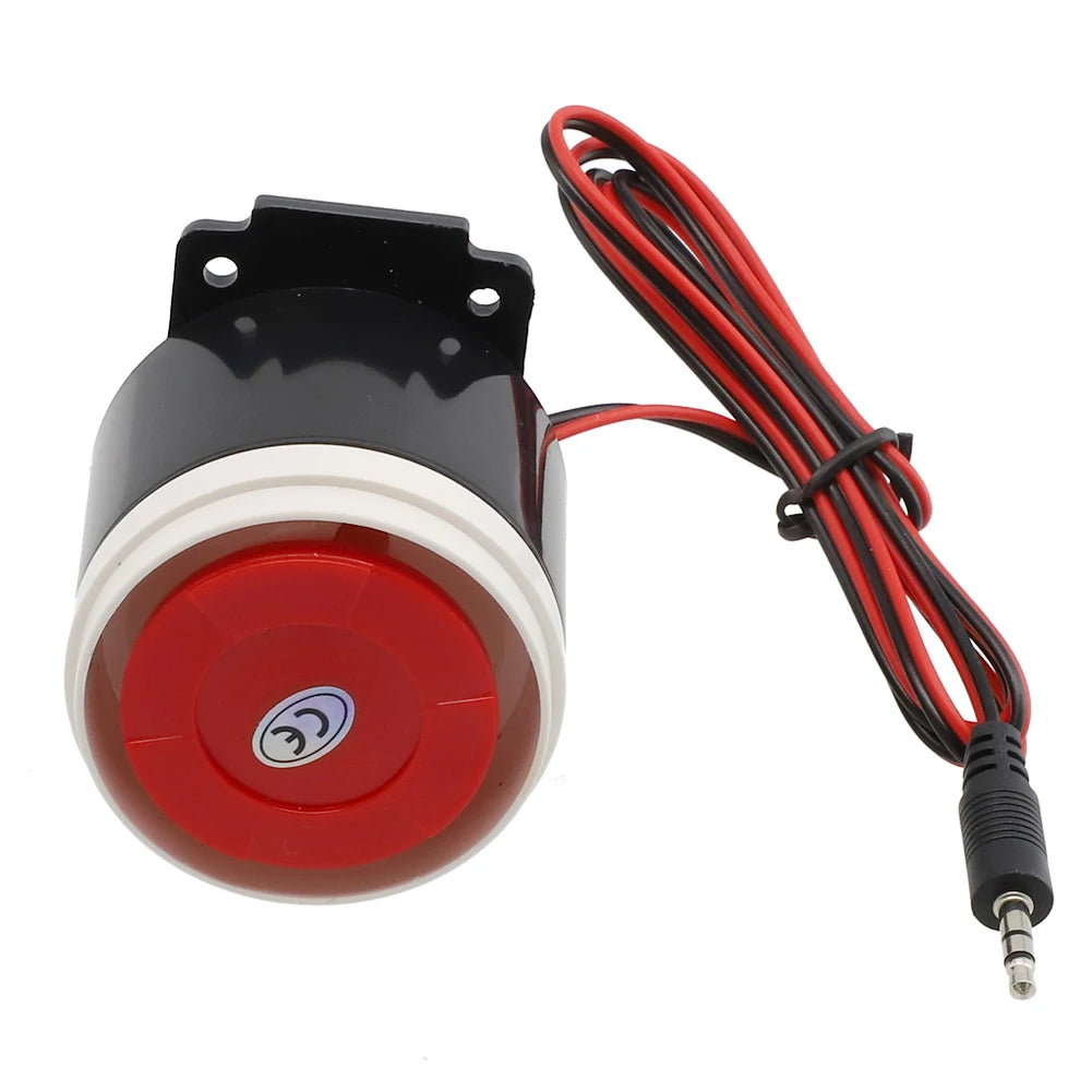 Home Security Loud Siren 120dB with DC 12V and 24V Power Support Indoor Alarm for Offices Warehouses and Shopping Centers