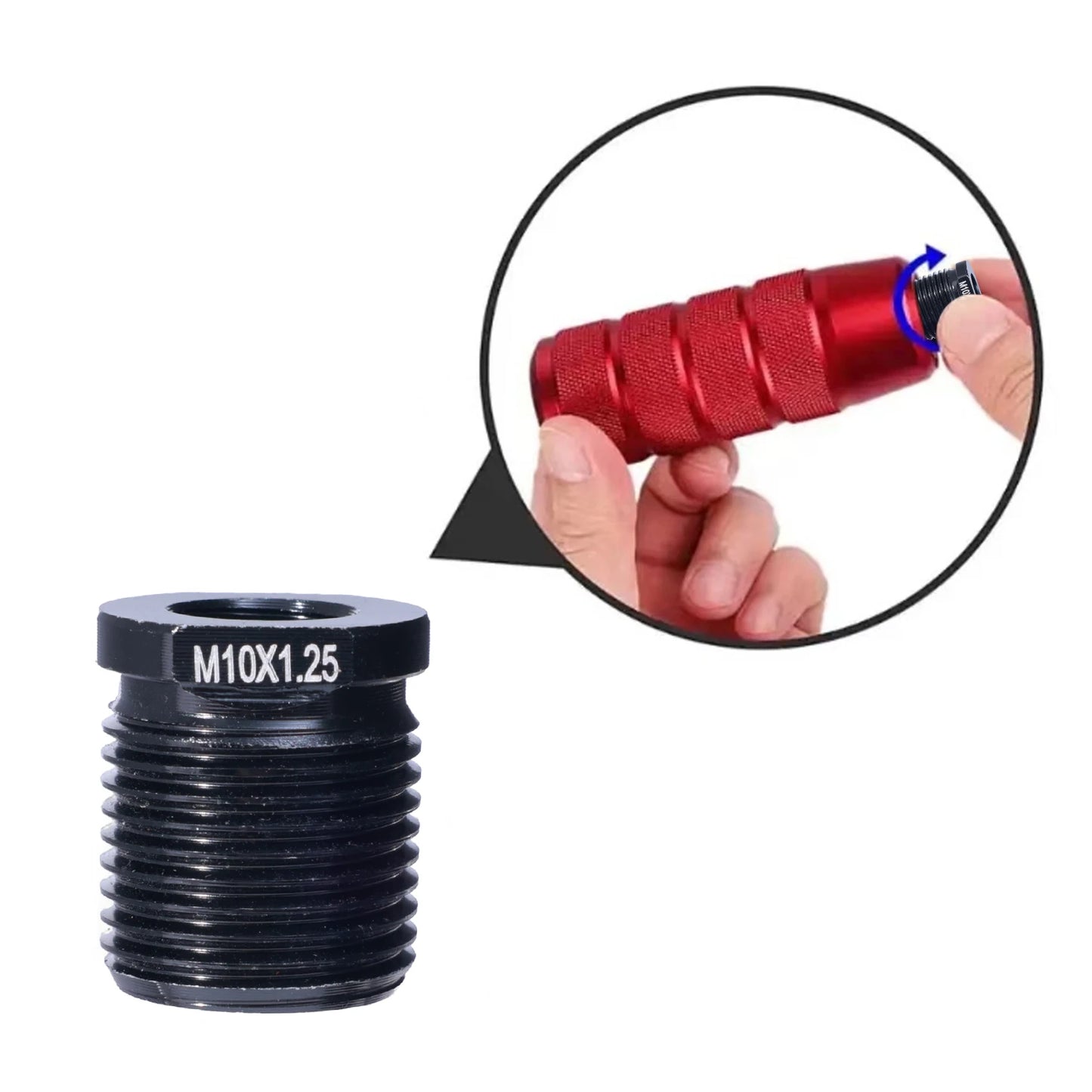 Car Shift Knob Adapter Screw Nut Thread Reducer Converter Aluminum Alloy Universal Gear Shifter Lever Head Connector Fastener
