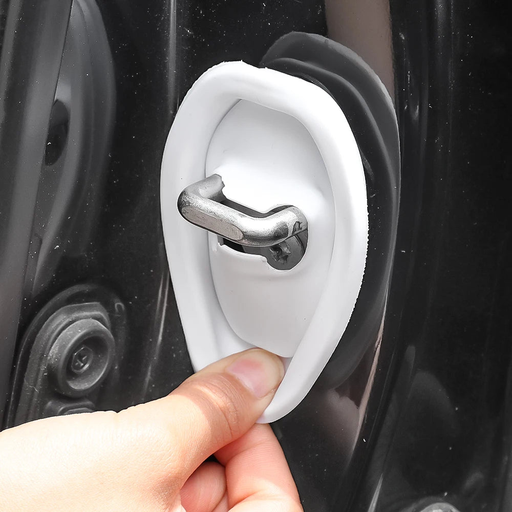 Universal Car Door Shockproof Silicone Cushion – Mute Shock Absorber Protective Cover for Door Latch (8/1PCS)