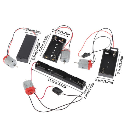 130 Motor Kit with Battery Case & Switch 16500RPM DIY Electronic Motor Kit