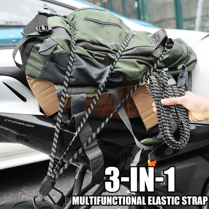 60/90cm Car Motocycle Strap Rope Elastic Luggage Straps Belts Hooks for Bicycle Bike Suitcase Carrier Fixed Installation Racks