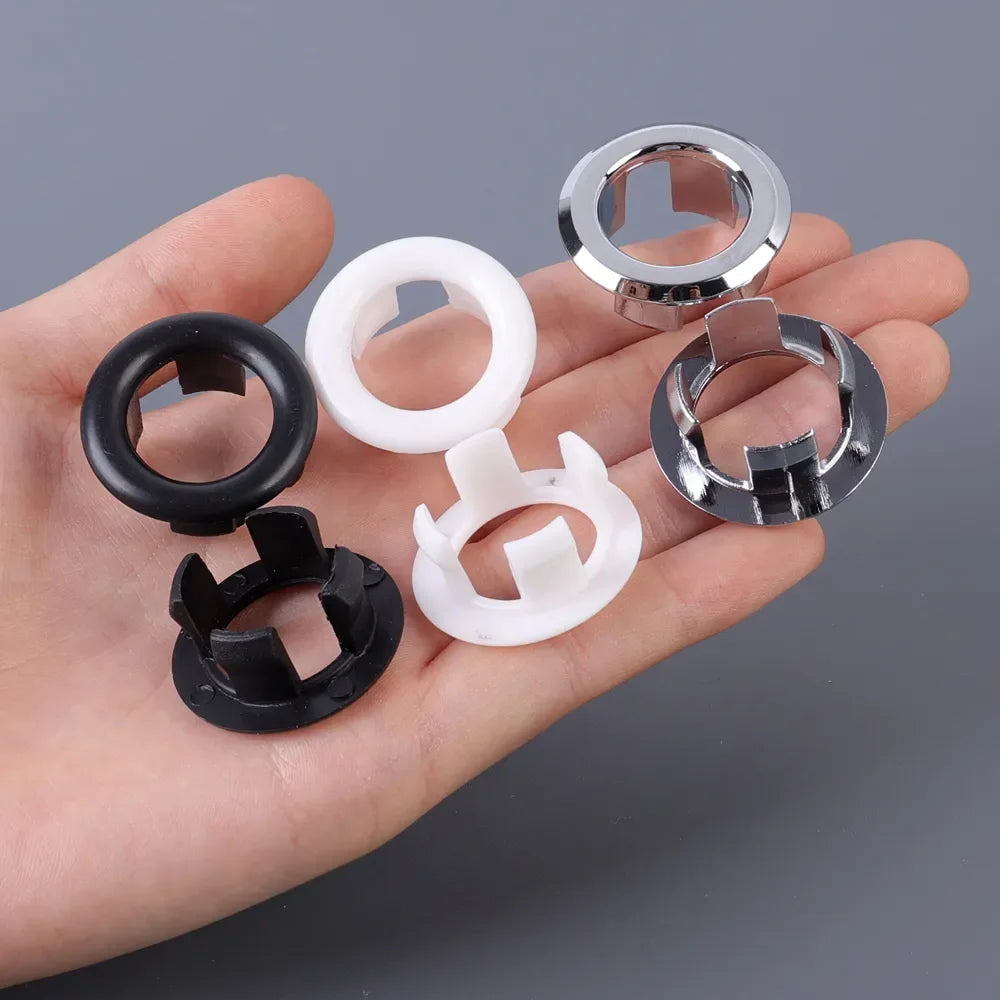 Sink Overflow Ring Cover Plug Bathroom Basin Drain Hole Cap 4/1PCS