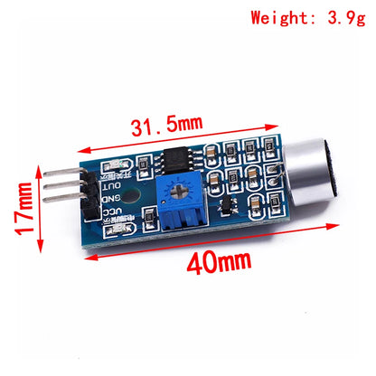 3-Pin Voice Sound Detection Sensor Module for Arduino Smart Vehicle and Robot DIY