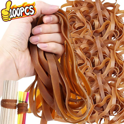 60mm Width Large Thickened Rubber Bands Heavy Duty File Elastic Rubber Bands for Home Kitchen Office Workshop Warehouse Supplies